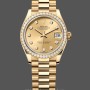 Replique Rolex Datejust 31mm Champagne Cadran or jaune 278288RBR 0005 Cadran champagne pour femme