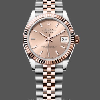 Replique Femmes Rolex Datejust 31mm Rose Gold Jubilee Dial m278271 0010 Ladies Rose Gold Dial