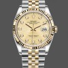 Replique Unisexe - Rolex Datejust 36 126233 0045 Champagne Cadran cannelé à diamants Cadran Champagne