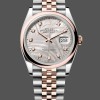 Replique Bracelet Oyster pour femme Rolex Datejust 36mm Silver Palm Motif Dial - 126201 0038 Silver Palm Motif Set With Diamonds