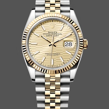 Replique Rolex Explorer 36-M124273 0001 unisexe, cadran noir, or jaune, cadran noir femme