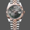 Replique Hommes Rolex Datejust 41-M126333 0001, Oystersteel, cadran argenté, Hommes Argenté