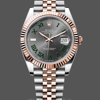 Replique Hommes Rolex Datejust 41-M126333 0001, Oystersteel, cadran argenté, Hommes Argenté