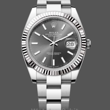 Replique Hommes - Rolex Datejust 41-m126331 0016, Or Everose, Oystersteel, Cadran gris Cadran gris