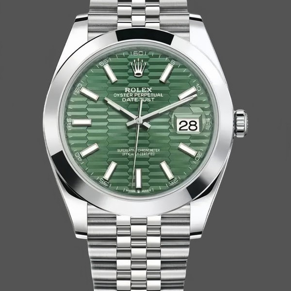 Replique Hommes Rolex Datejust 41 Mint Green Dial Stainless Steel 126300 Hommes Green Dial