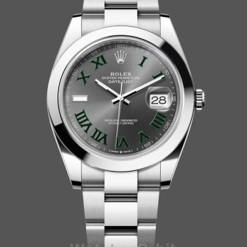 Replique Hommes - Rolex Datejust 41-M126300 0013, acier Oyster, cadran ardoise, cadran gris Hommes