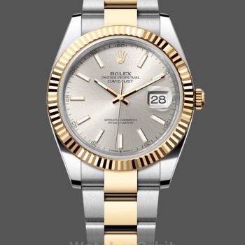 Replique Hommes - Rolex Datejust 41-126333, Golden Fluted Motif, Champagne Dial Cadran Champagne