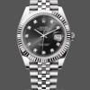 Replique Hommes Rolex Datejust 41-m126334, Rolesor, Black Diamond Dial, Hommes Cadran noir