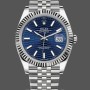 Replique Hommes Rolex Datejust 41-126334, Pre-owned, Blue Motif Dial, Jubilee Bracelet, Blue Dial