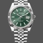 Replique Hommes - Rolex Datejust 41mm Acier inoxydable Cadran Vert Menthe - 126334 0030 Cadran Vert