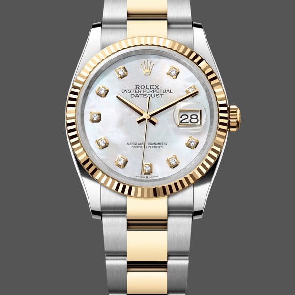 Replique Rolex Datejust 31-m278381RBR 0032, or rose, argent Motif floral Cadran diamant, lunette diamant, pour femme