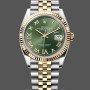 Replique Rolex Datejust 36mm Unisex-m126233 0025 Cadran Vert Olive Vert