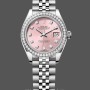 Replique Rolex Datejust 28mm Femme-m279384rbr 0003-acier et or blanc-cadran rose Cadran rose