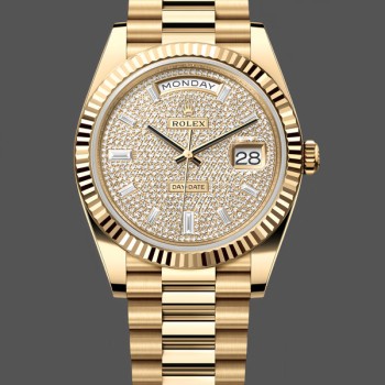Replique Hommes Rolex Datejust 41-126333 0014, Or et acier, cadran noir, Hommes Noir
