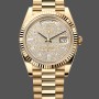 Replique Hommes Rolex Datejust 41-126333 0014, Or et acier, cadran noir, Hommes Noir