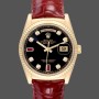 Replique Rolex Day Date 36-m128348RBR 0026 unisexe, or jaune, cadran champagne, lunette diamant, champagne
