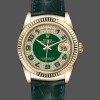 Replique Montre unisexe Rolex Day Date-118138, 36mm, vert et diamants