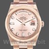 Replique Rolex Day-Date 36mm Unisex-118205-Pink Cadran Diamant Rose