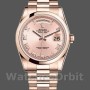 Replique Rolex Day-Date 36mm Unisex-118205-Or rose Cadran rose-Automatique rose