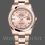 Replique Rolex Day-Date 36mm Unisex-118205-Rose Gold-Pink Diamond Dial Pink