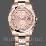 Replique Rolex Day-Date 36mm Unisex-118205-Rose Gold-Pink Jubilee Diamant Cadran Rose