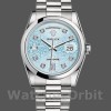 Replique Rolex Day-Date 36mm Unisex-118206-Ice Blue-Diamonds Dial Ice Blue