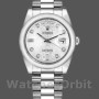 Replique Rolex Day-Date 36mm Unisex-118206-Jubilee-Cadran argenté-Diamants Argenté