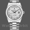 Replique Rolex Day-Date 36mm Unisex-118206-Meteorite Grey Dial Grey unisexe
