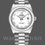 Replique Rolex Day-Date 36mm Unisex-118206-White Cadran chiffres romains blanc
