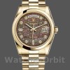 Replique Rolex Day-Date 36mm Unisex-118208-Noir MOP-Diamond Dial MOP