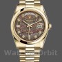 Replique Rolex Day-Date 36mm Unisex-118208-Noir MOP-Diamond Dial MOP