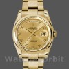 Replique Rolex Day-Date 36mm Unisex-118208-Cadran champagne-horloges chiffres arabes-or jaune champagne