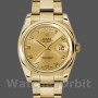 Replique Rolex Day-Date 36mm Unisex-118208-Cadran champagne-horloges chiffres arabes-or jaune champagne
