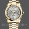 Replique Rolex Day-Date 36mm Unisex-118208-Cadran argenté-Nucléaire argenté