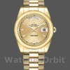 Replique Rolex Day-Date 36mm Unisex-118208-Or jaune Cadran champagne Champagne