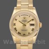 Replique Rolex Day-Date 36mm Unisex-118208-Or jaune Cadran Champagne-Numéros romains Champagne