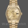 Replique Rolex Day-Date 36mm Unisex-118208-Or jaune-Champagne Cadran diamant Champagne