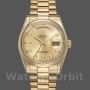 Replique Rolex Day-Date 36mm Unisex-118208-Or jaune-Champagne Cadran diamant Champagne
