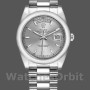 Replique Rolex Day-Date 36mm Unisex-118209-Cadran argenté-Or blanc-Argenté