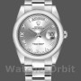 Replique Rolex Day-Date 36mm Unisex-118209-Argenté Cadran chiffres romains-Automatique Argent
