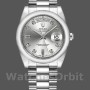 Replique Rolex Day-Date 36mm Unisex-118209-or blanc-cadran argenté à diamants-automatique argenté