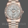 Replique Rolex Day-Date 36mm Unisex-118235-Everose Gold-Meteorite Cadran Diamant Meteorite