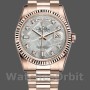 Replique Rolex Day-Date 36mm Unisex-118235-Everose Gold-Meteorite Cadran Diamant Meteorite