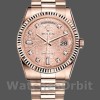 Replique Rolex Day-Date 36mm Femmes-118235-Everose Gold-Pink Jubilee Dial Pink Jubilee