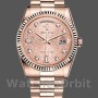 Replique Rolex Day-Date 36mm Femmes-118235-Everose Gold-Pink Jubilee Dial Pink Jubilee
