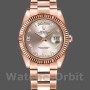 Replique Rolex Day-Date 36mm Femmes-118235-Pink Roman Numeral Dial-Fluted Bezel Pink pour Femmes