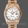 Replique Rolex Day-Date 36mm Unisex-118235-White Dial Blanc