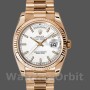 Replique Rolex Day-Date 36mm Unisex-118235-White Dial Blanc