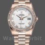 Replique Rolex Day-Date 36mm Unisex-118235-Cadran blanc-Nucléaire blanc