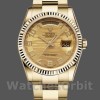 Replique Rolex Day-Date 36mm Unisex-118238-Arabic Numeral Wave-Champagne Cadran Champagne